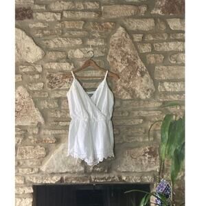 Boho White Lace Romper 🌺 AERIE (Size S)